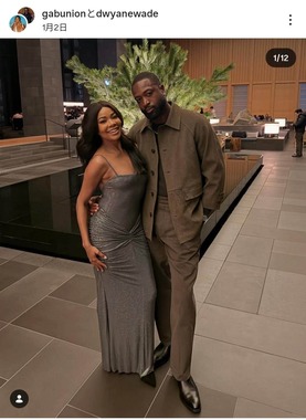 ドウェイン・ウェイドさんとガブリエル・ユニオンさん夫妻。ユニオンさんのインスタグラム（＠gabunion）より