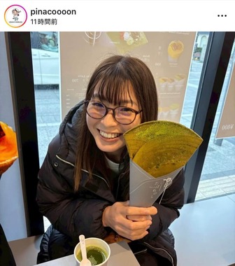 渋野日向子さんのインスタグラム（＠pinacoooon）より