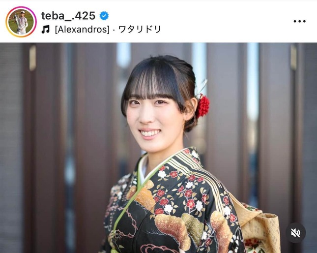 馬場咲希さんのインスタグラム（＠teba_.425）より