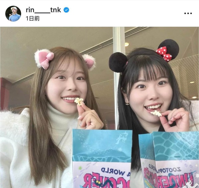 吉田鈴さんのインスタグラム（＠rin____tnk）より