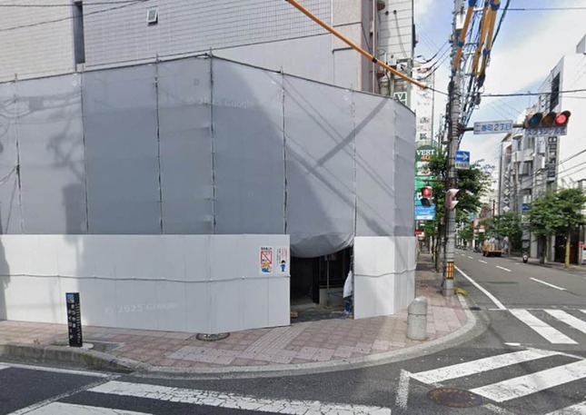 オープン前の「松山市観光案内所」（グーグルのストリートビューから）