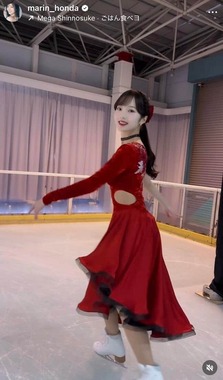 本田真凜さんのインスタグラム（＠marin_honda）より