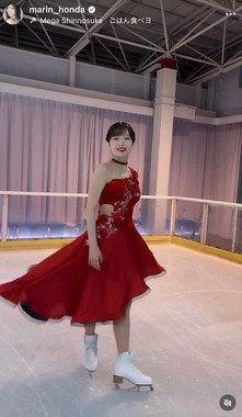 本田真凜さんのインスタグラム（＠marin_honda）より