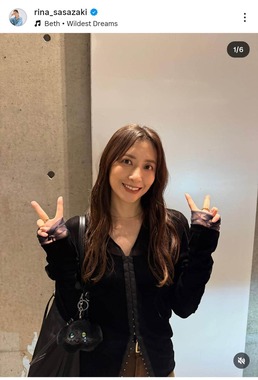 笹崎里菜さんのインスタグラム（＠rina_sasazaki）より