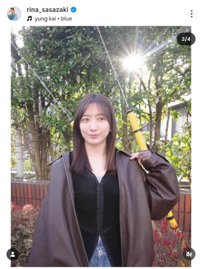 笹崎里菜さんのインスタグラム（＠rina_sasazaki）より