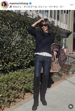 前田典子さんのインスタグラム（＠maenorichang）より