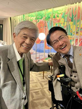 田原総一朗氏の近影。乙武洋匡氏のXより
