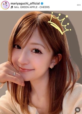 矢口真里さんのインスタグラム（＠mariyaguchi_official）より