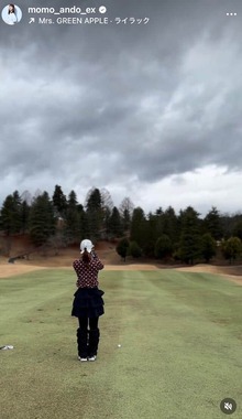 安藤萌々さんのインスタグラム（＠momo_ando_ex）より