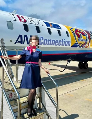 IBEXエアラインズ機での撮影（女性のインスタ投稿から、現在は削除）