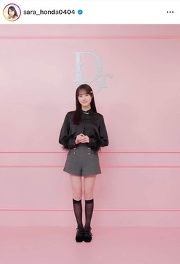 本田紗来さんのインスタグラム（＠sara_honda0404）より