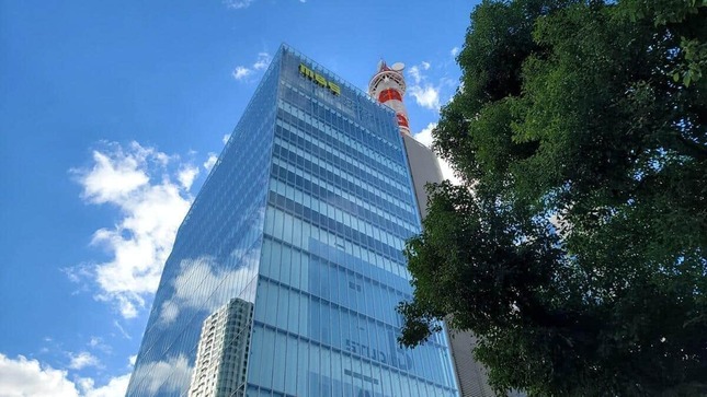 毎日放送（MBS）の本社（大阪市）。番組内容が波紋を広げている
