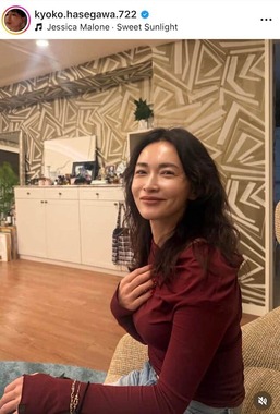 長谷川京子さんのインスタグラム（＠kyoko.hasegawa.722）より