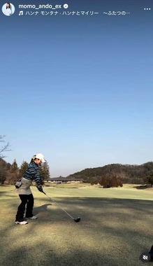 安藤萌々さんのインスタグラム（＠momo_ando_ex）より