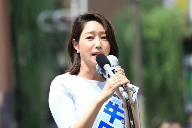 国民民主党の牛田茉友参院議員。2025年夏の参院選で初当選した
