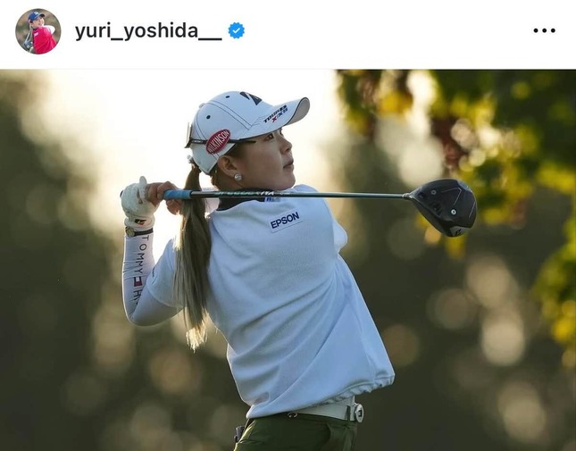 吉田優利さんのインスタグラム（＠yuri_yoshida__）より