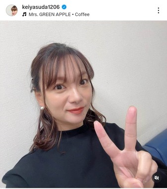 保田圭さんのインスタグラム（＠keiyasuda1206）より