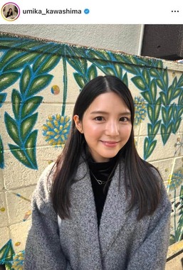 川島海荷さんのインスタグラム（＠umika_kawashima）より