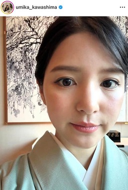 川島海荷さんのインスタグラム（＠umika_kawashima）より