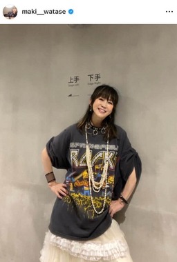 渡瀬マキさんのインスタグラム（＠maki__watase）より