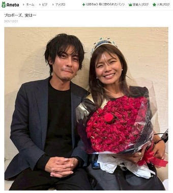 クロさんと綿島光一さん。綿島さんの2025年12月21日のブログエントリーより