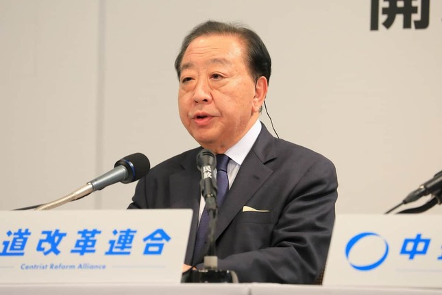 中道改革連合の野田佳彦共同代表