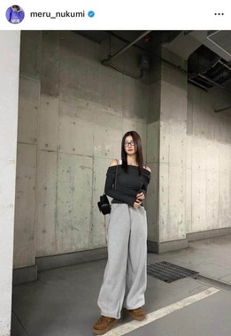生見愛瑠さんのインスタグラム（＠meru_nukumi）より