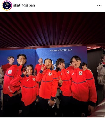 フィギュア日本代表（連盟インスタグラムより）