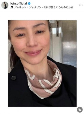 井川遥さんのインスタグラム（＠loin.official）より