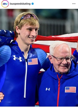 金メダルのストルツ選手（ISUインスタグラムより）