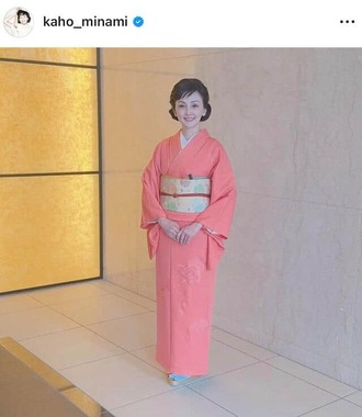 南果歩さんのインスタグラム（＠kaho_minami）より