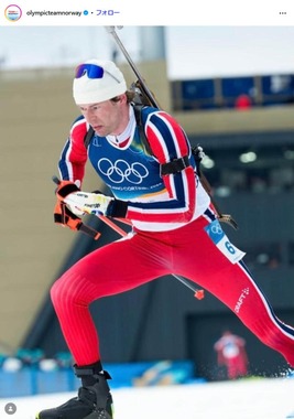 五輪ノルウェーチームのインスタグラム（＠olympicteamnorway）より