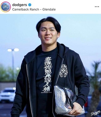 ドジャースの公式インスタグラム（＠dodgers）より
