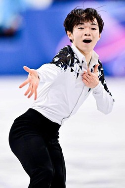 ミラノ・コルティナ五輪に出場した鍵山優真選手（写真：Raniero Corbelletti/アフロスポーツ）