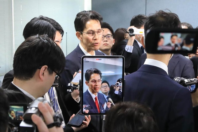 次男の話題は代表選後の取材で出た
