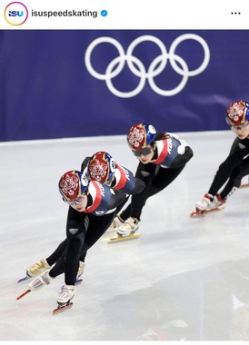 ショートトラック韓国チーム（ISUインスタグラムより）