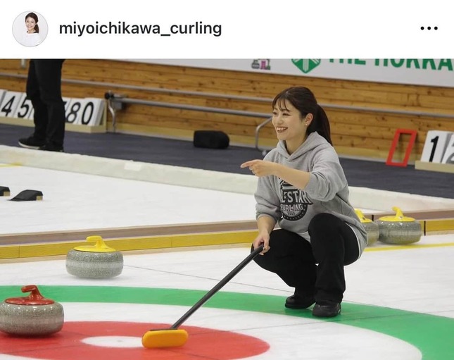 市川美余さんのインスタグラム（＠miyoichikawa_curling）より
