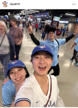 坂本と3ショット（三浦のインスタグラムより）