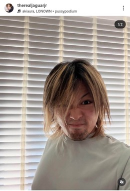 木下大維志さんのインスタグラム（＠therealjaguarjr）より