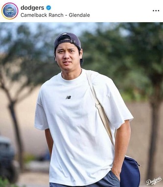 ドジャースの公式のインスタグラム（＠dodgers）より