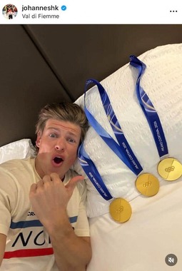 ヨハンネス・ヘスフロト・クレボ選手のインスタグラム（＠johanneshk）より