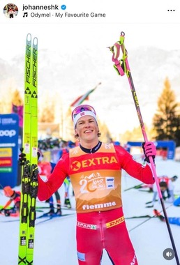 ヨハンネス・ヘスフロト・クレボ選手のインスタグラム（＠johanneshk）より