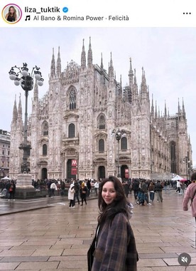 エリザベータ・トゥクタミシェワさんのインスタグラム（＠liza_tuktik）より