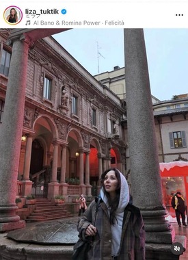 エリザベータ・トゥクタミシェワさんのインスタグラム（＠liza_tuktik）より