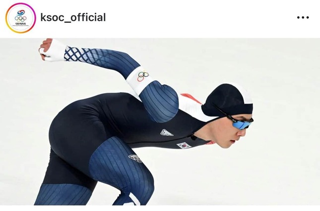 中国選手と間違われたク選手（ksocインスタグラムより）