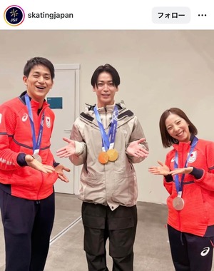 日本スケート連盟のインスタグラム（＠skatingjapan）より
