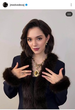 エフゲニア・メドベージェワさんのインスタグラム（＠jmedvedevaj）より
