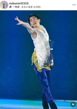 織田信成さんのインスタグラム（＠nobunari0325）より