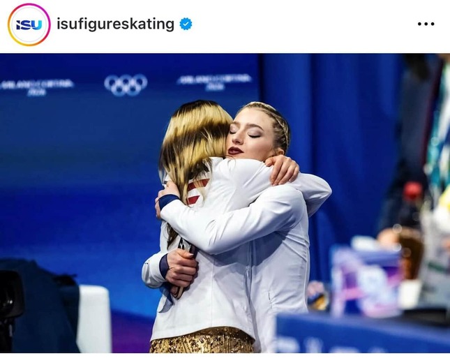 リュウと喜びを分かつグレン（ISUインスタグラムより）