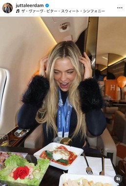 ユタ・レールダム選手のインスタグラム（＠juttaleerdam）より